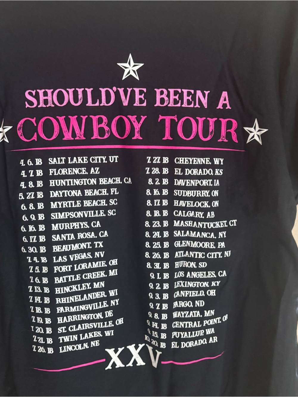 Toby Keith 25th Anniversary XXV Graphic T Shirt Black Pink 2XL - Picture 7 of 7